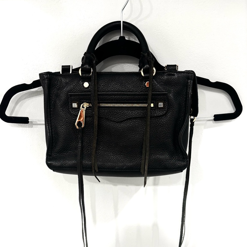 Rebecca Minkoff Black Leather moto satchel